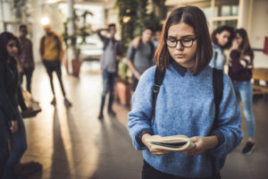 girl with social anxiety